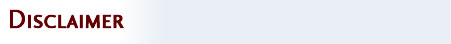 Dislclaimer